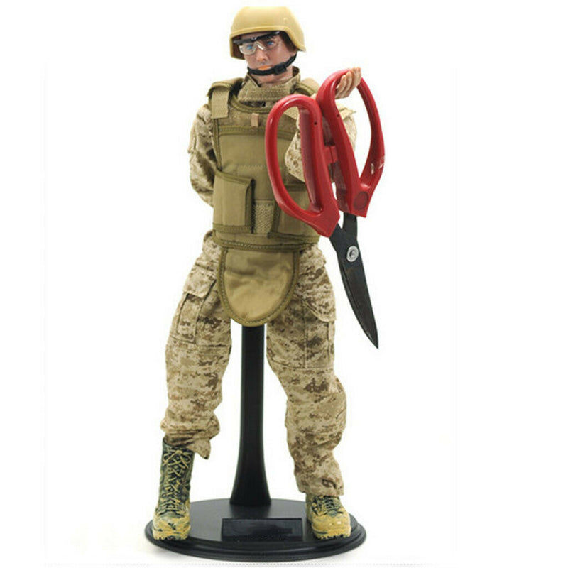 Action Man Stand U-Type Base Bracket 1/6 Scale Show Access w/ Name Plate