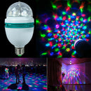 3W E27 RGB Crystal Ball Rotating LED Stage Light Bulbs Disco Party Bulb Lamp ES