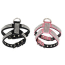Pack of 2, No Pull Adjustable Dog Pet Bling Diamond Crystal Vest Harness