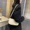 Fashion Lattice Pattern Women Handbag Chain Shoulder Underarm Bag (White)