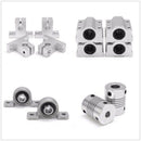 15Pcs 400Mm Optical Axis Guide Bearing Housings Linear Rail Shaft Support S