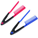 1x V Type Hair Comb Hair Straightener Combs DIY Haircut Anti-static Combs Br3C