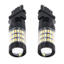 2 Pieces 3157 4014 60LED Turn Signal Reverse Lights Bulbs Amber and White