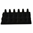 Black Wood, flannel 18 Finger Ring Display Showcase Organizer Holder Jewelr N7X6