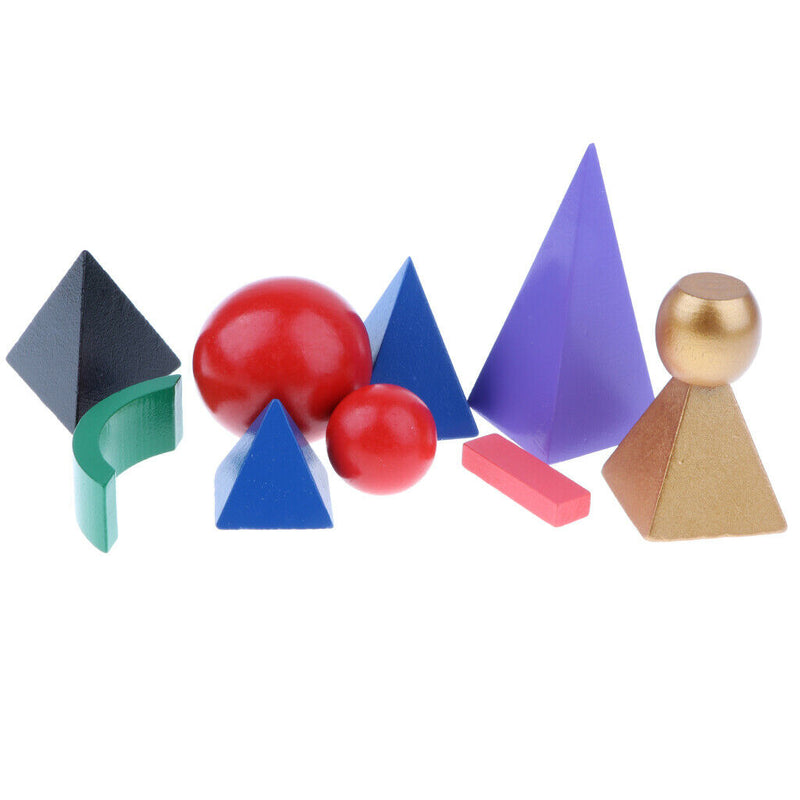 Montessori Solid Grammar Symbols with Base, 10pcs/set Learning and Education