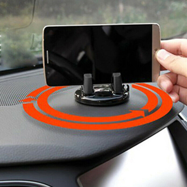 Car Ornament Universal Phone Holder 360 Degree Rotation Pc + Silicone Car A Y5V2