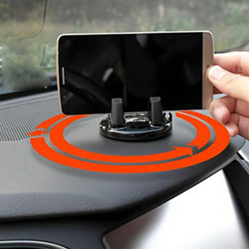 Car Ornament Universal Phone Holder 360 Degree Rotation Pc + Silicone Car A Y5V2