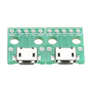 10pcs MICRO USB to DIP Adapter 5pin female connector B type pcb converter