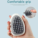 2Pcs Massage Hair Brush, Soft Rubber Head Scalp Massager, Shampoo Shower Br