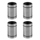 4 Pcs LM12UU 12mm Inside Dia Rubber Sealed Linear Ball Bearing Bushing B2O4