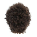 African Black Little Curly Hair Short Hair Wave Head Brown Lady Wig Europea