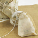 100X Empty Paper Tea Bags Filter Drawstring Teabags for Herb Loose Tea-PNBX