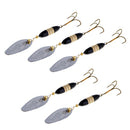 5 Pieces High Quality Fishing Lures Fishing Baits Metal Material Hard Fishing