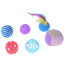 10pcs/Set Fish Bell Ball Cat Rod Stick Cat Catcher Teaser Interactive Toys