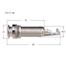 Brass Threaded Cylinder Output Jack Barrel fit for Electric Guitar Black