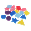 18 Pieces Multi Shapes Kids Sponge Painting Shapes Stamp Foam Sponge Brushes