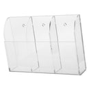 3-Grid TV Air Conditioner Remote Control Holder Case Wall Storage Organizer
