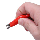 Insulated Crocodile Alligator Test Clip Clamp 45mm 12pcs Red Black M8S9