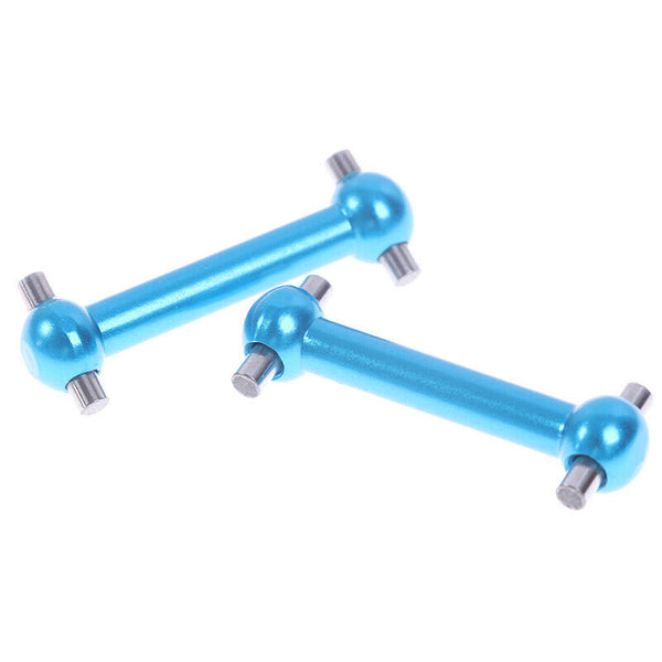 2Pcs Aluminum Dog Bone Drive Shaft Set for Tamiya TT01 TT01E TT02 Gear BoxB Ew