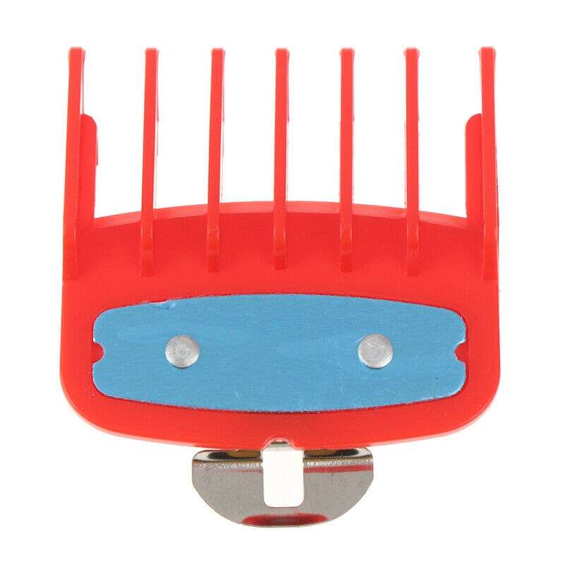 1.5+4.5mm Size Guide comb  Red Attachment Comb Set with a Metal Holder Clipper^i