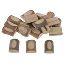 20 Pieces 30mm Natural Wood Blocks Slices Logs for DIY Scrapbooking Crafts