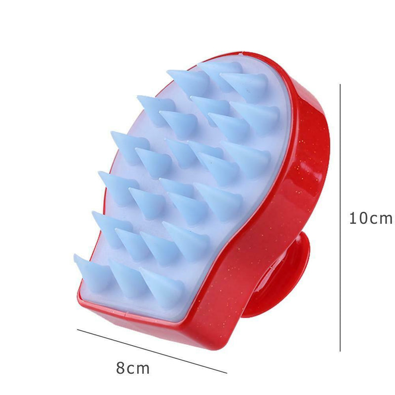 Silicone Teeth Scalp Massage Brushes Hair Washing Comb Body Bath Brush Prop
