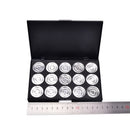 15x Empty Eyeshadows Blank Panel Aluminum Palette Pans Removable Makeup Tool OZ