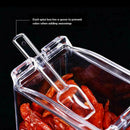 4Pcs/Set Transparent Seasoning Salt Sugar Storage Box Fast Organi Spice M7J0