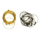 40pcs Handmade Beading Hoop Round Earrings Findings For Women Jewelry DIY