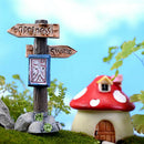 Micro Landscape Decor Mini Signpost & Street Light DIY Fairy Garden Ornament