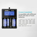 For 18650 20700 21700 32650 Li-Ion Ni-MH Battery XTAR VC4 USB Smart LCD Charger