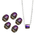 6pcs Loose Barrel Spacers Bead Charms Color Changing DIY Finding Necklace