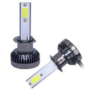 2x Mini LED Car Headlight Bulbs 72W 12000LM 8000K COB Headlamp Bulbs (H1)