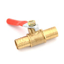 12mm Hose Barb Inline Brass Water/Air Gas Fuel Line Shut-off Ball Valve ME