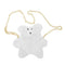 Cute Plush Bear Winter Crossbody Bag Women Crossbody Satchel Bags (White)