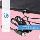 New 12V USB Car Carbon Fiber Heated Seat Warmer Pad for Kinds/Children At H