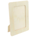 Wood Photo Picture Frames Unpaint for Kid's Art Craft DIY Projects 19x14cm