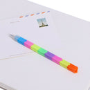 4pcs 8 Sections Stacker Swap Building Block Pencils Children Gifts Colorful