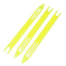 3 Pcs Yellow Plastic Fishing Net Repair Needle Shuttle Bobbin 8