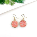 Fashion Women Round Crystal Dangle Ear Hook Circle Drop Earrings Jewelry