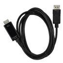 HDMI Cable 6 Feet 4K X 2K DisplayPort / Mini DP Male A HDMI Adapter Black