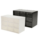 2Pcs Drawer Storage Box Desk Organizer Desktop 9 Lattice Drawer Sorting Grid