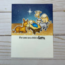 2pcs DIY Metal Cutting Dies Clear Silicone Seal Lamb Newborn Pattern (C) A
