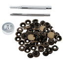 15 Sets Snap Button Rivets Studs with Tools for DIY Garment Accessories 15mm