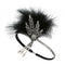 2 Lot Women's Fascinator Feather Crystal Headband Charleston Party Headwear