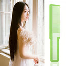Hairdressing Carbon Anti-static Comb Wide Tooth Hair Clipper Comb (Green) A