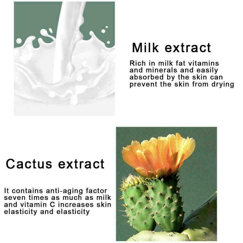 Milk Face Wash Facial Cleanser Nourishing Foam Moisturizing Whitening M8Z7