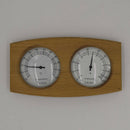 Modern Wooden Hygrothermograph - Thermometer & Hygrometer, Sauna