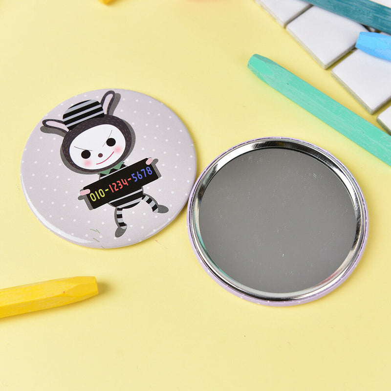 Mini Rabbit Series Mirror Portable Makeup Mirror Small Pocket Travel One Side TE