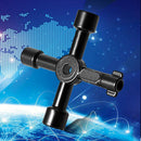 4Way Utility Key Gas Plumbing Metal Radiator Bleed Electric Meter Stop Cock Tap~